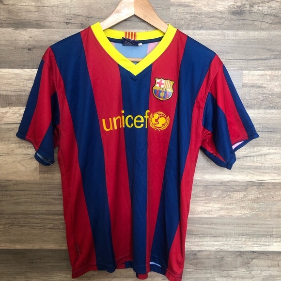 FC Barcelona Official Lionel Messi 10 Soccer Jersey Size 14 - Picture 1 of 10